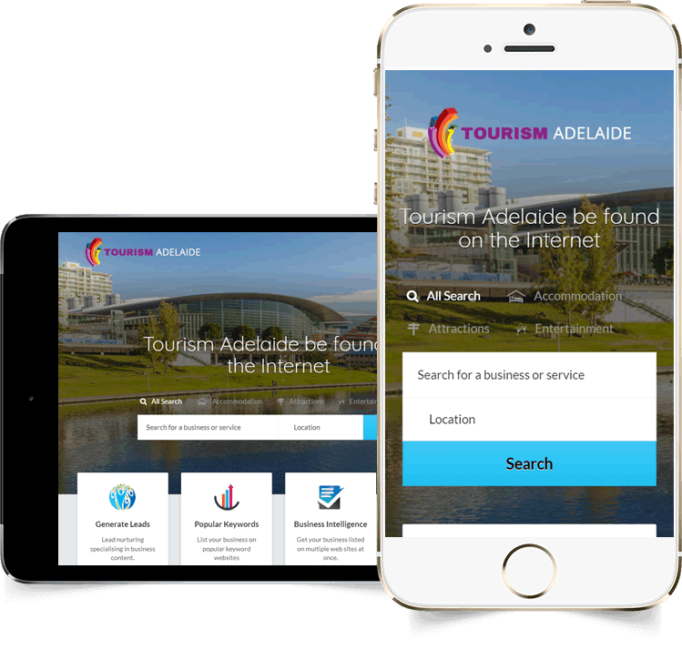 Tourism Adelaide displayed beautifully on multiple devices